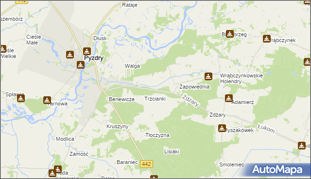 mapa Królewiny, Królewiny na mapie Targeo