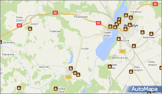 mapa Krutla, Krutla na mapie Targeo