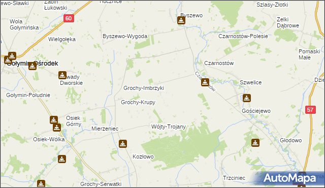 mapa Krzemień gmina Karniewo, Krzemień gmina Karniewo na mapie Targeo