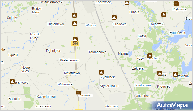 mapa Krzymowo, Krzymowo na mapie Targeo