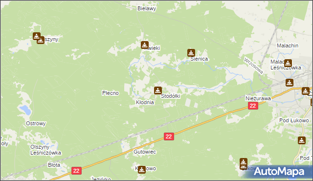 mapa Krzyż gmina Czersk, Krzyż gmina Czersk na mapie Targeo