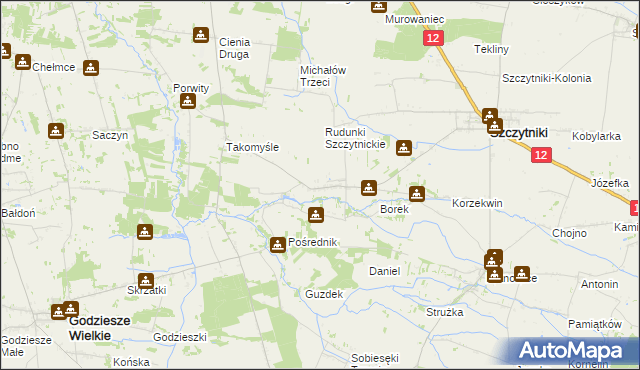 mapa Kuczewola, Kuczewola na mapie Targeo