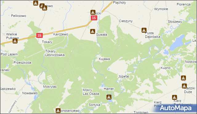 mapa Kujawa gmina Golub-Dobrzyń, Kujawa gmina Golub-Dobrzyń na mapie Targeo