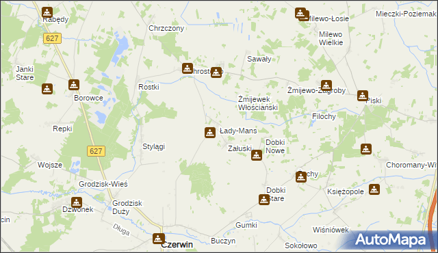 mapa Łady-Mans, Łady-Mans na mapie Targeo