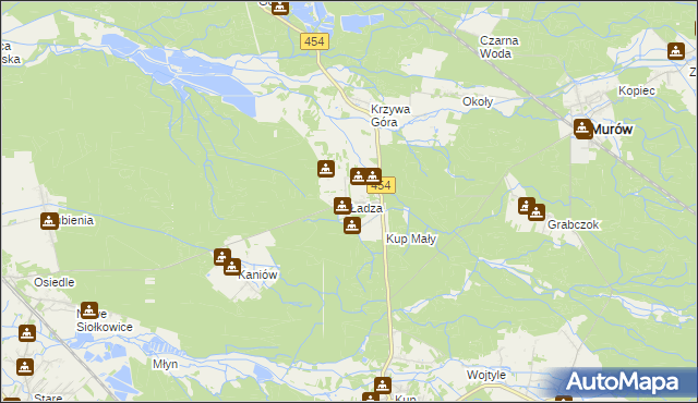 mapa Ładza, Ładza na mapie Targeo