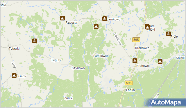 mapa Lamkówko, Lamkówko na mapie Targeo