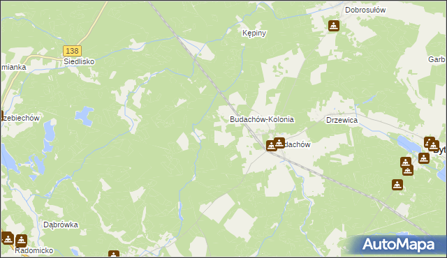 mapa Łasiczyn, Łasiczyn na mapie Targeo