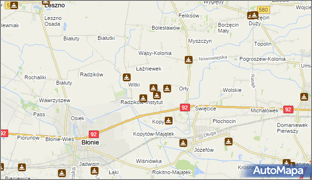 mapa Łaźniew, Łaźniew na mapie Targeo