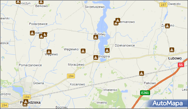 mapa Lednogóra, Lednogóra na mapie Targeo