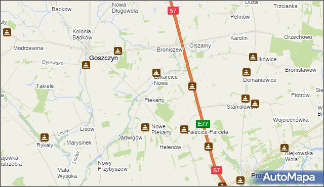 mapa Lekarcice, Lekarcice na mapie Targeo