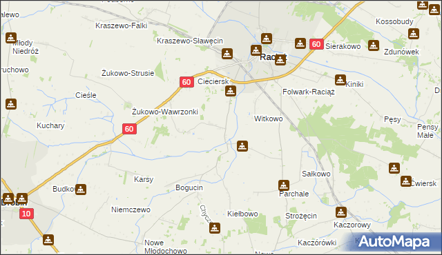 mapa Łempinek, Łempinek na mapie Targeo