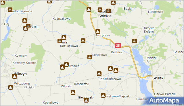 mapa Lenartowo, Lenartowo na mapie Targeo