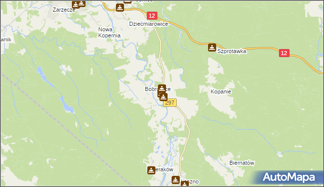 mapa Leszno Dolne, Leszno Dolne na mapie Targeo