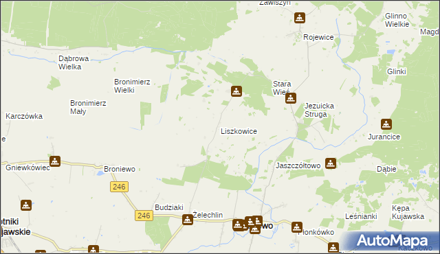 mapa Liszkowice, Liszkowice na mapie Targeo