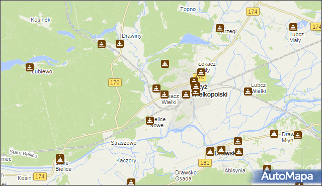 mapa Łokacz Wielki, Łokacz Wielki na mapie Targeo