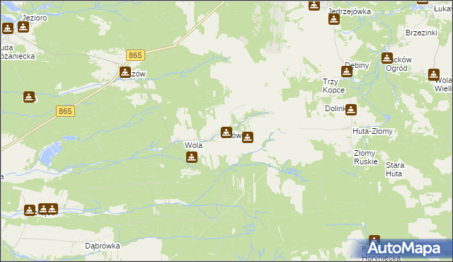 mapa Łówcza, Łówcza na mapie Targeo