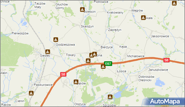 mapa Łozina, Łozina na mapie Targeo