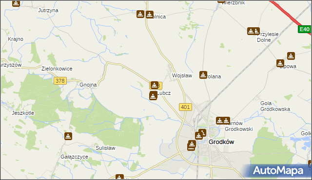 mapa Lubcz gmina Grodków, Lubcz gmina Grodków na mapie Targeo