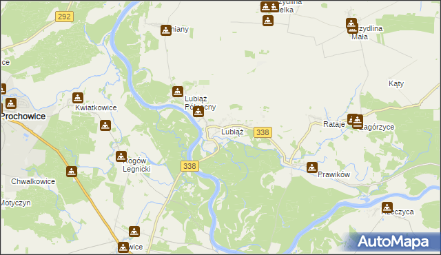 mapa Lubiąż, Lubiąż na mapie Targeo