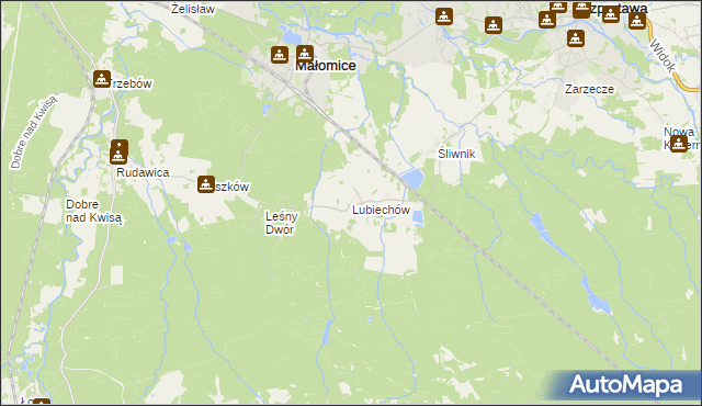 mapa Lubiechów, Lubiechów na mapie Targeo