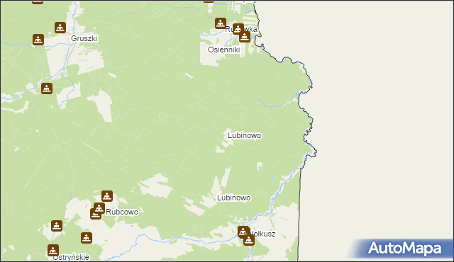 mapa Lubinowo gmina Płaska, Lubinowo gmina Płaska na mapie Targeo