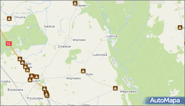 mapa Lubniczka, Lubniczka na mapie Targeo