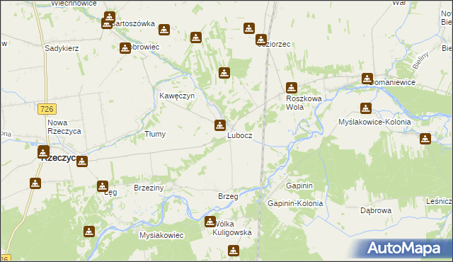 mapa Lubocz, Lubocz na mapie Targeo