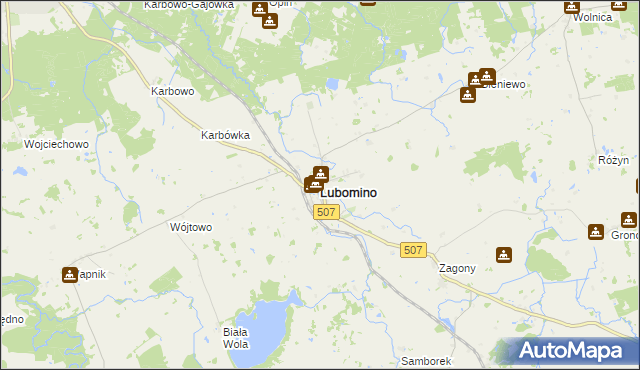 mapa Lubomino, Lubomino na mapie Targeo