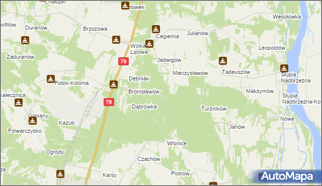 mapa Łubowa, Łubowa na mapie Targeo