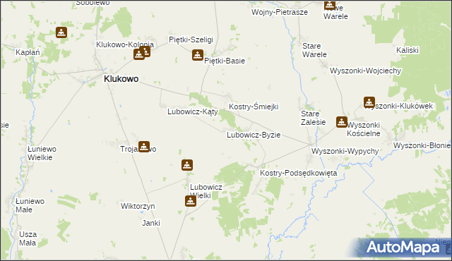 mapa Lubowicz-Byzie, Lubowicz-Byzie na mapie Targeo