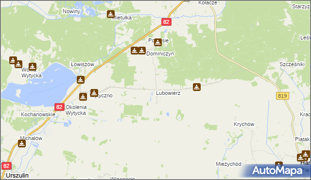 mapa Lubowierz, Lubowierz na mapie Targeo