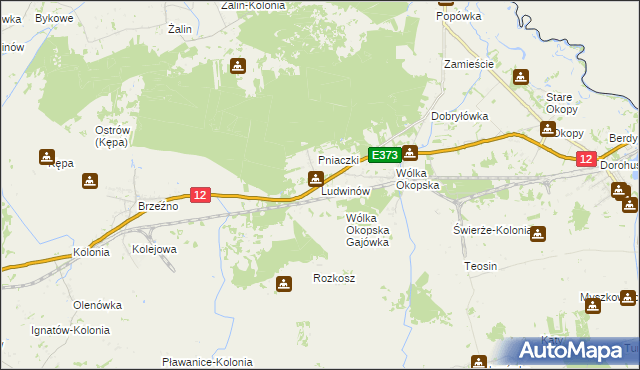 mapa Ludwinów gmina Dorohusk, Ludwinów gmina Dorohusk na mapie Targeo