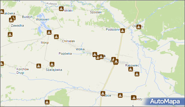 mapa Łukowa powiat biłgorajski, Łukowa powiat biłgorajski na mapie Targeo