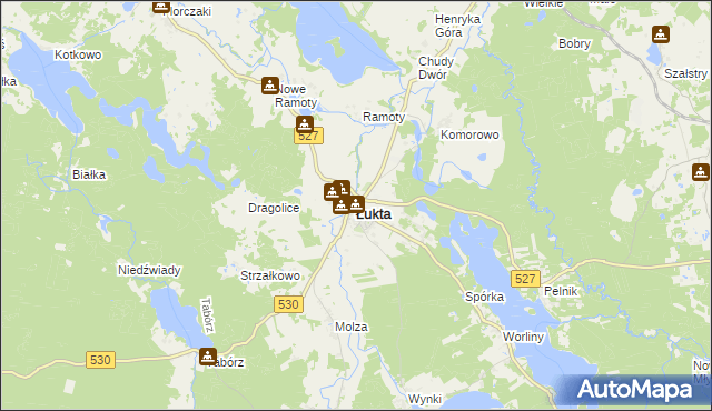 mapa Łukta, Łukta na mapie Targeo