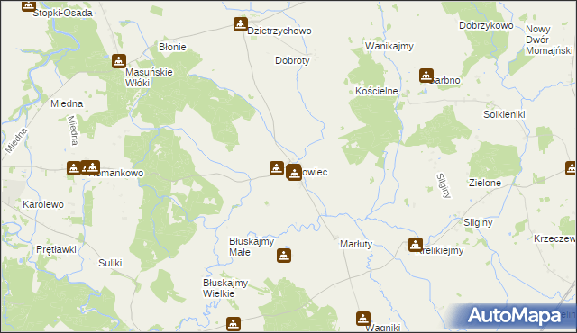 mapa Lwowiec, Lwowiec na mapie Targeo