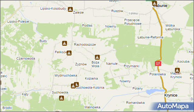 mapa Majdan Ruszowski, Majdan Ruszowski na mapie Targeo