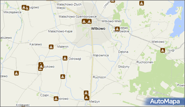 mapa Mąkownica, Mąkownica na mapie Targeo