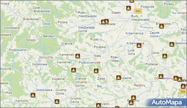 mapa Mała, Mała na mapie Targeo