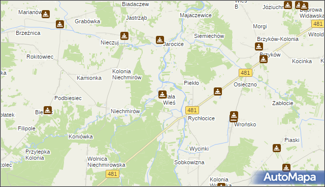 mapa Mała Wieś gmina Konopnica, Mała Wieś gmina Konopnica na mapie Targeo