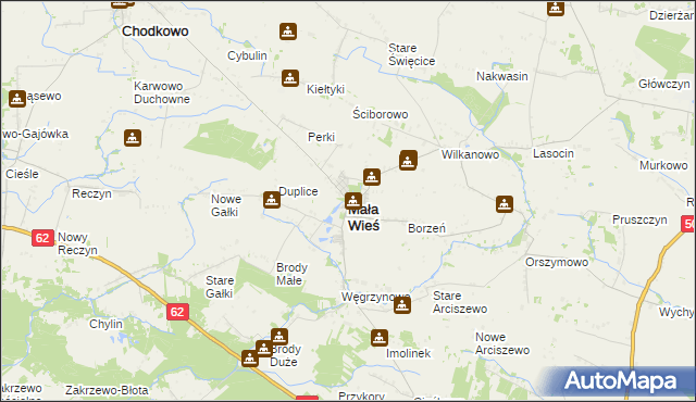 mapa Mała Wieś powiat płocki, Mała Wieś powiat płocki na mapie Targeo