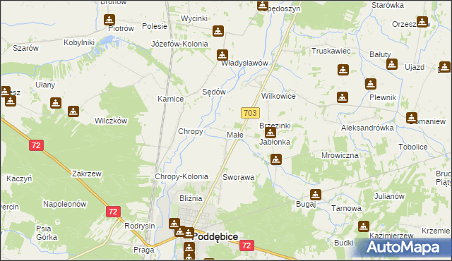 mapa Małe, Małe na mapie Targeo