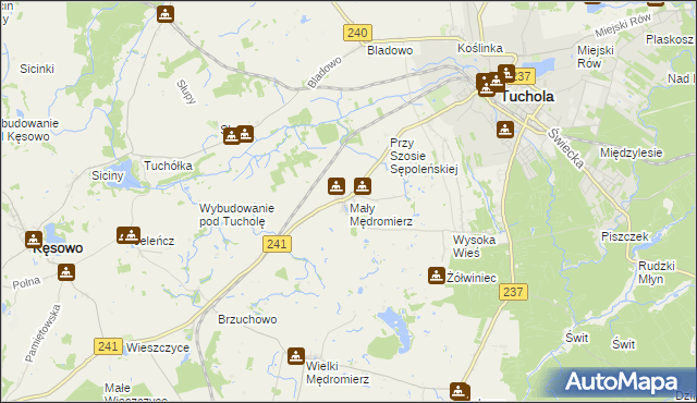 mapa Mały Mędromierz, Mały Mędromierz na mapie Targeo