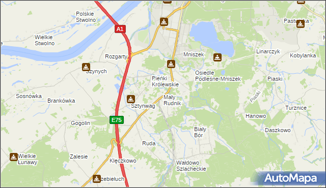 mapa Mały Rudnik, Mały Rudnik na mapie Targeo