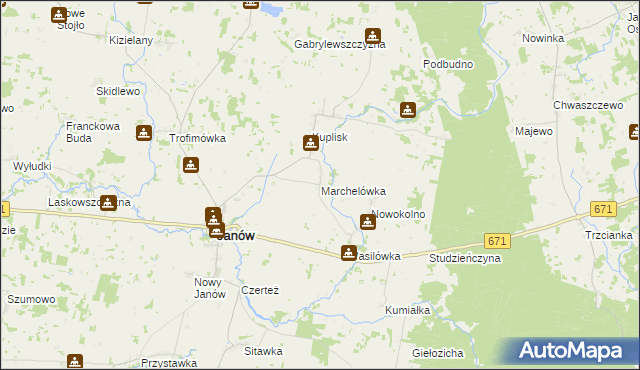 mapa Marchelówka, Marchelówka na mapie Targeo