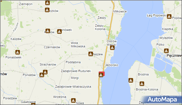 mapa Maszew, Maszew na mapie Targeo