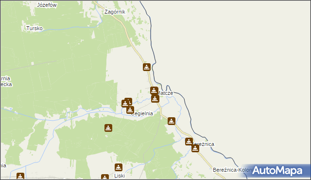 mapa Matcze, Matcze na mapie Targeo