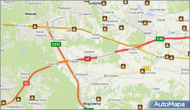 mapa Michałówek gmina Wiązowna, Michałówek gmina Wiązowna na mapie Targeo