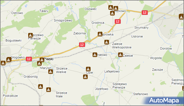 mapa Michałowo gmina Piaski, Michałowo gmina Piaski na mapie Targeo