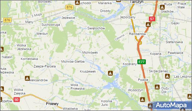 mapa Michrów, Michrów na mapie Targeo