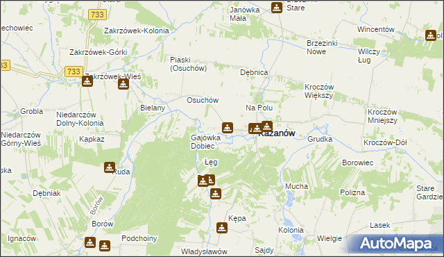 mapa Miechów-Kolonia, Miechów-Kolonia na mapie Targeo